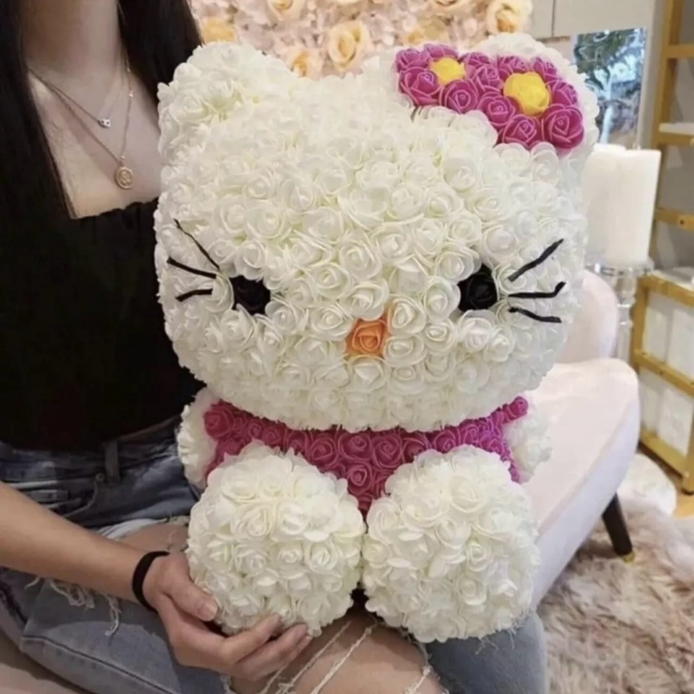 ♥️♥️🎁Hello Kitty Flowers Cute Gf Christmas Gift Large PINK Arrangement Birthday